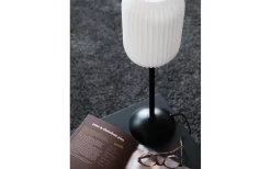Bordslampor < Dyberg Larsen Riflet Bordslampa 52cm Opal/Svart