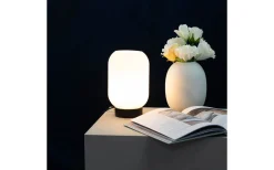 Bordslampor < Dyberg Larsen Riflet Bordslampa 22,5 Opal/Svart