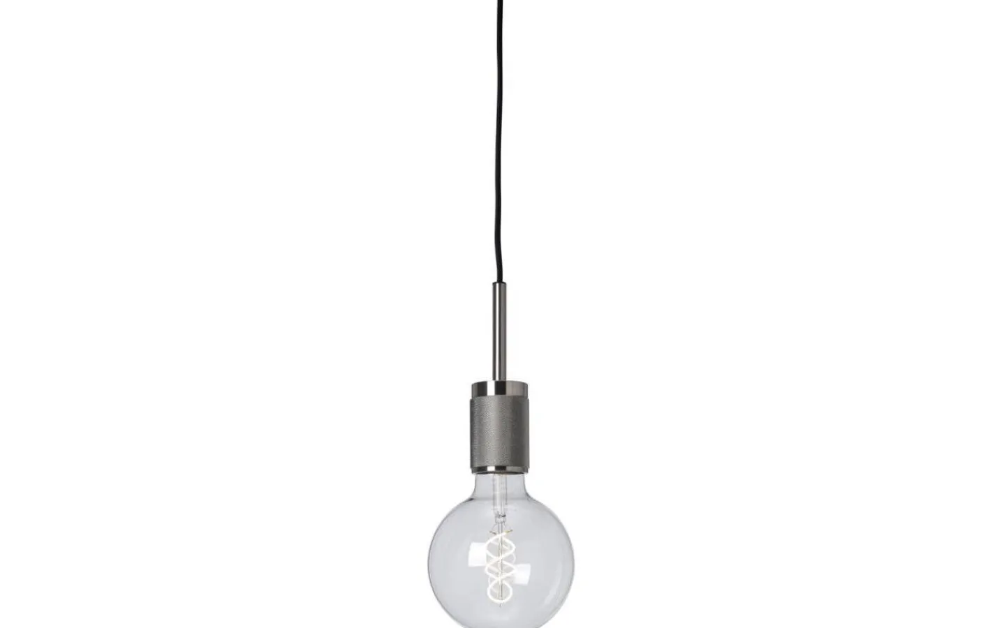 Sladdställ Med Sockel < Cottex Rille Pendelupphäng E27 3,5m Krom