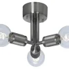 Hall & Trappa|Plafonder-Cottex Rille Plafond 3L 28cm Borstad Krom