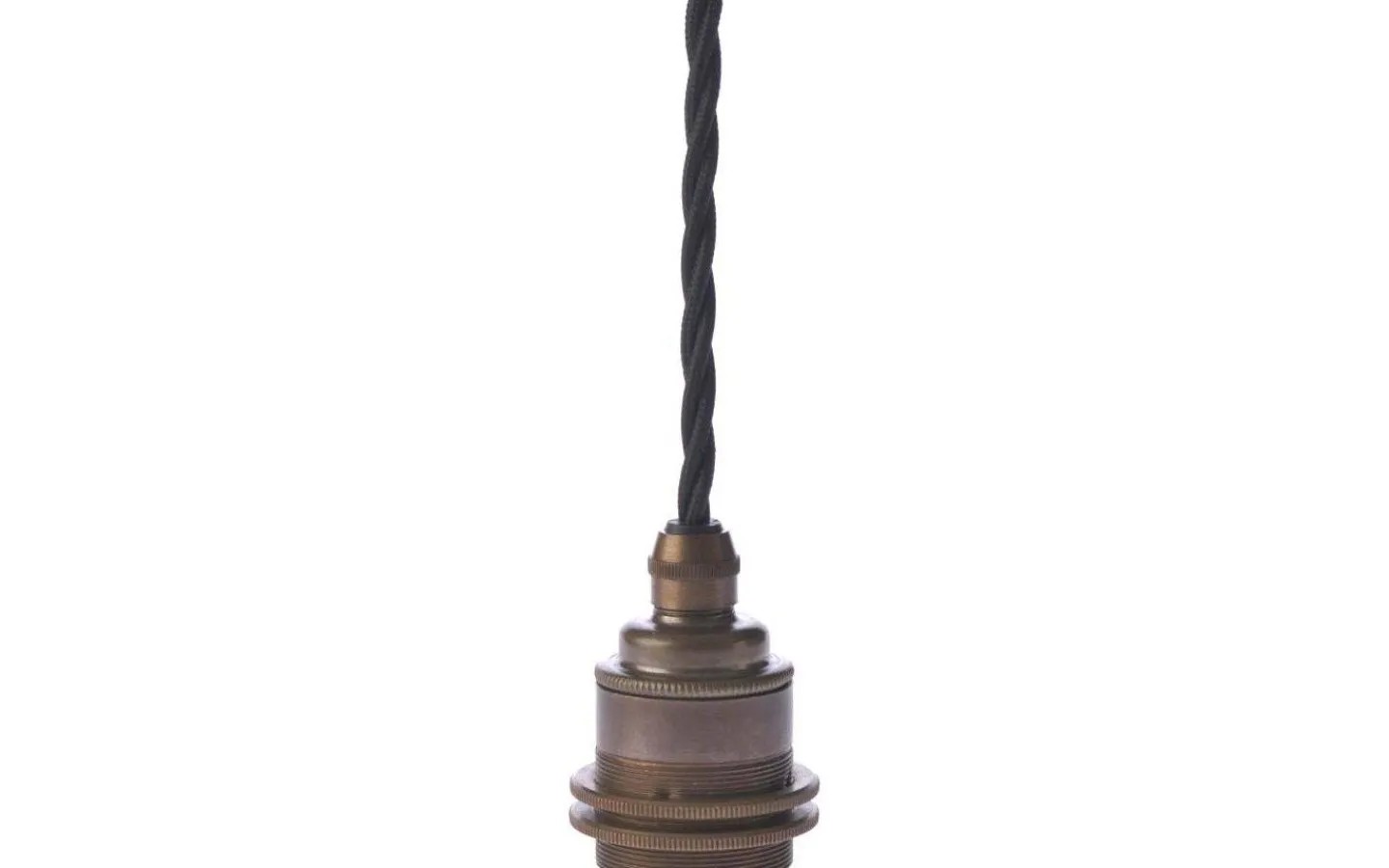 Fönsterlampor|Sladdställ Med Sockel < Texa Design Ringupphäng U18 Svart kabel, Antik