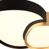 Plafonder-Trio Lighting Rise Plafond LED 43cm svartguld