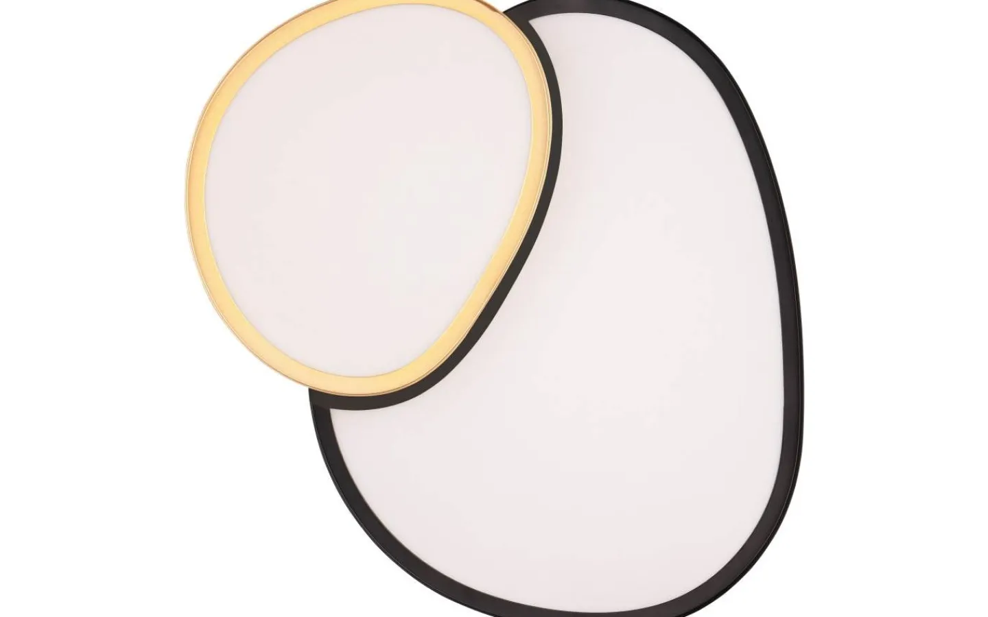 Plafonder-Trio Lighting Rise Plafond LED 43cm svartguld