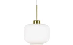 Kök & Matplats|Hall & Trappa < Globen Lighting Ritz Taklampa 25cm E27 Opal/Mässing