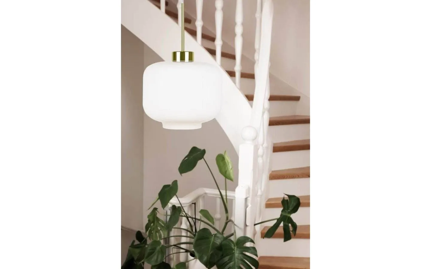 Kök & Matplats|Hall & Trappa < Globen Lighting Ritz Taklampa 25cm E27 Opal/Mässing