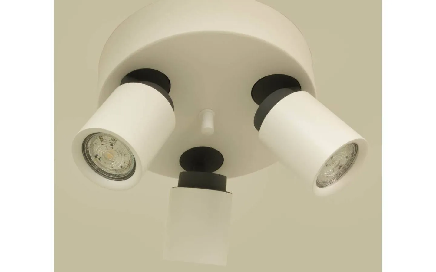 Hall & Trappa|Runda Takspotlights < Aneta Rollo Takspotlight 21cm 3L Matt Vit/Grå