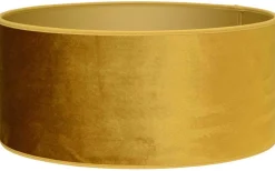 Cylinder Lampskärmar < Hallbergs Roma Cylinder Lampskärm Sammet Ø30cm Guldgul