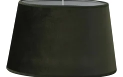 Ovala Lampskärmar-Hallbergs Roma Oval Lampskärm Sammet 25cm Khakigrön