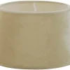 Ovala Lampskärmar-Hallbergs Roma Oval Lampskärm Sammet 40cm Offwhite