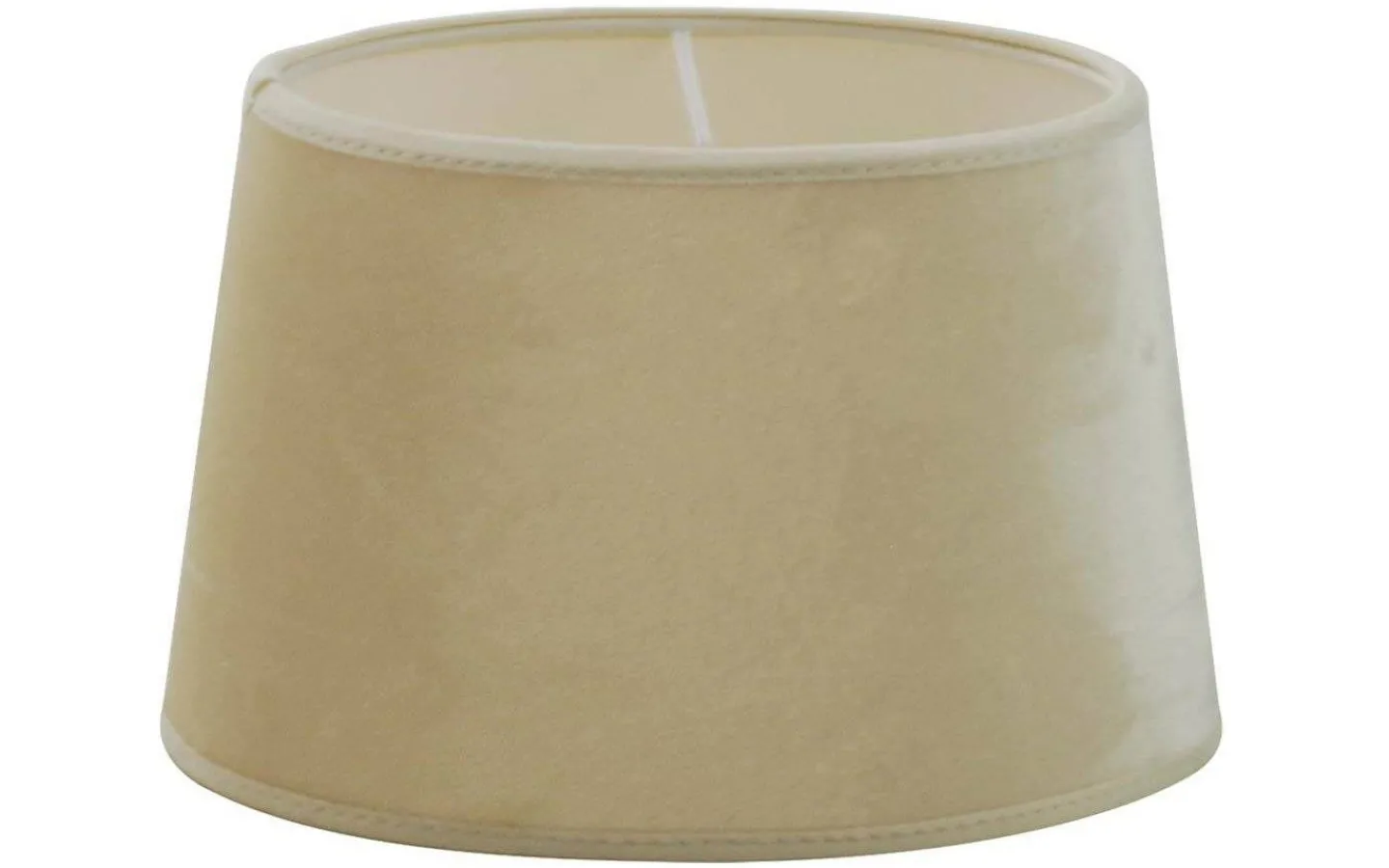 Ovala Lampskärmar-Hallbergs Roma Oval Lampskärm Sammet 40cm Offwhite