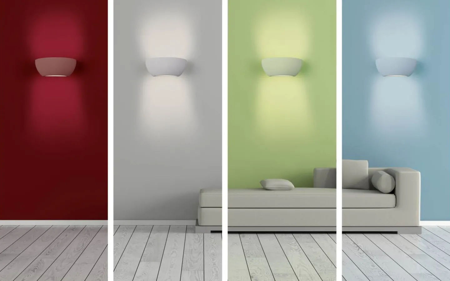 Lampetter-Trio Lighting Roma Vägglampa E14 vit