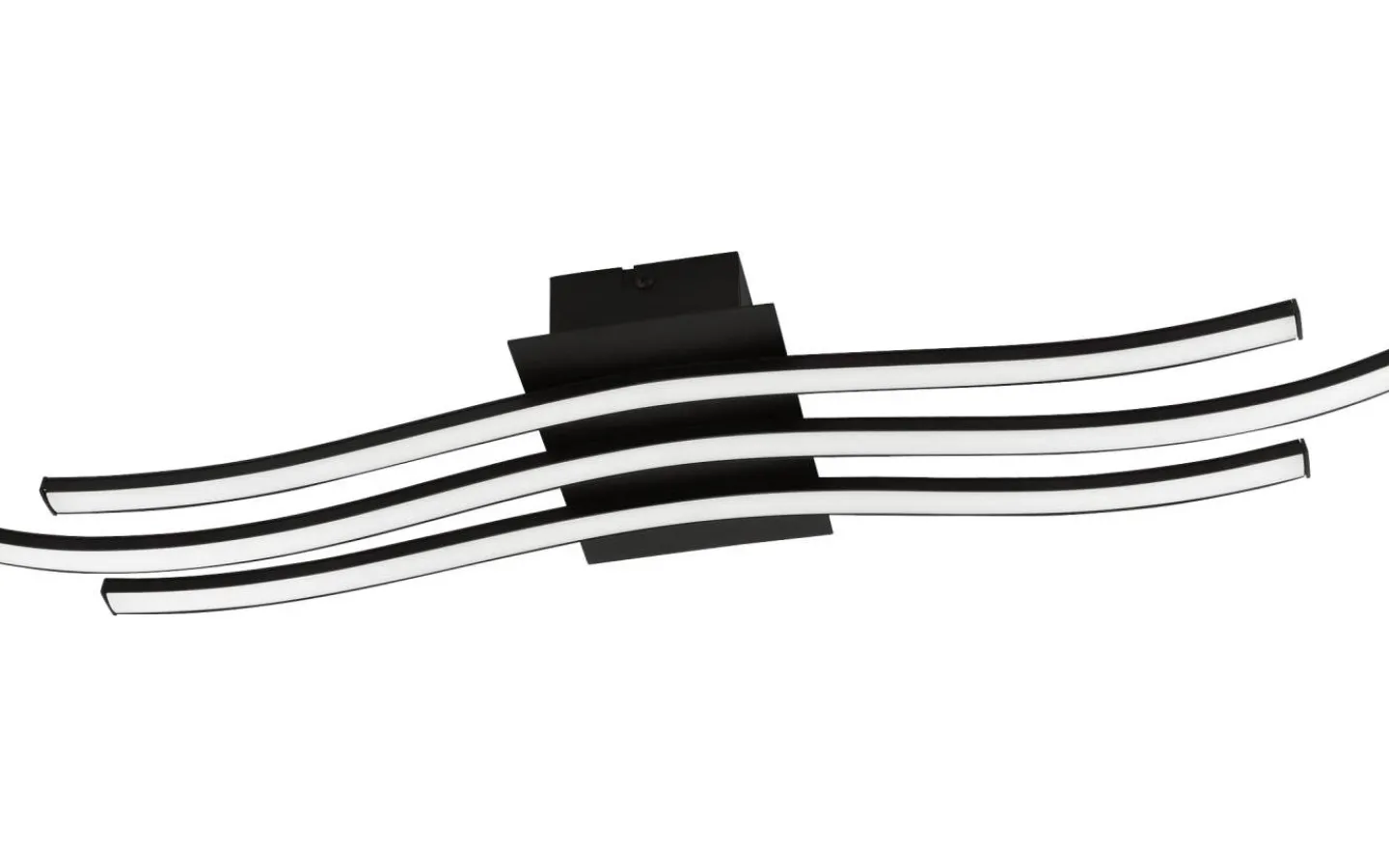 Plafonder-Eglo Roncade Plafond 65cm LED 3000K 26W Svart