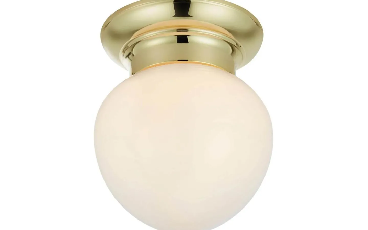 Badrumslampor Tak-Markslojd Ronda Plafond 19cm Vit/Mässing IP44