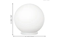 Bordslampor < Eglo Rondo Bordslampa 20cm Opal