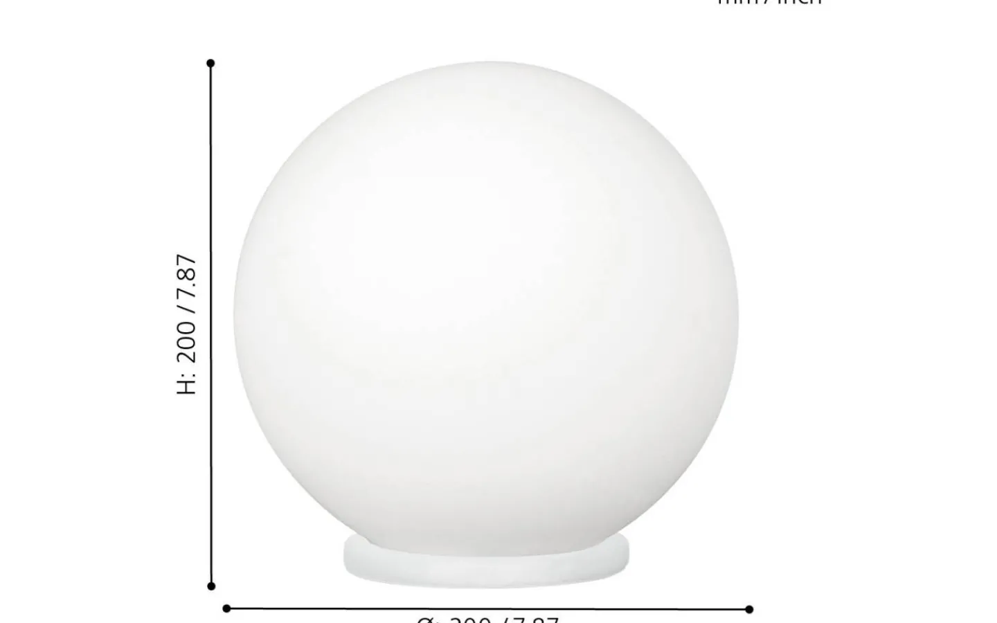 Bordslampor < Eglo Rondo Bordslampa 20cm Opal