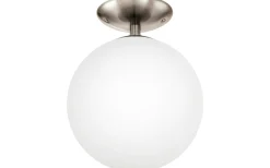 Plafonder-Eglo Rondo Plafond 25cm Nickel/Vit