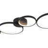 Plafonder < Trio Lighting Rondo Plafond LED 4-delad mattsvart