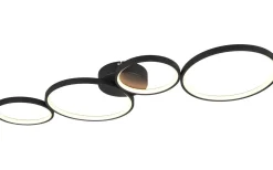 Plafonder < Trio Lighting Rondo Plafond LED 4-delad mattsvart