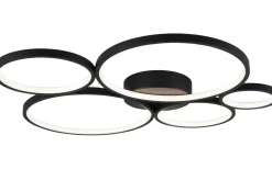 Plafonder-Trio Lighting Rondo Plafond LED 5-delad mattsvart