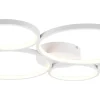 Plafonder < Trio Lighting Rondo Plafond LED 5-delad mattvit