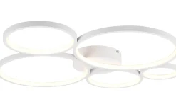 Plafonder < Trio Lighting Rondo Plafond LED 5-delad mattvit