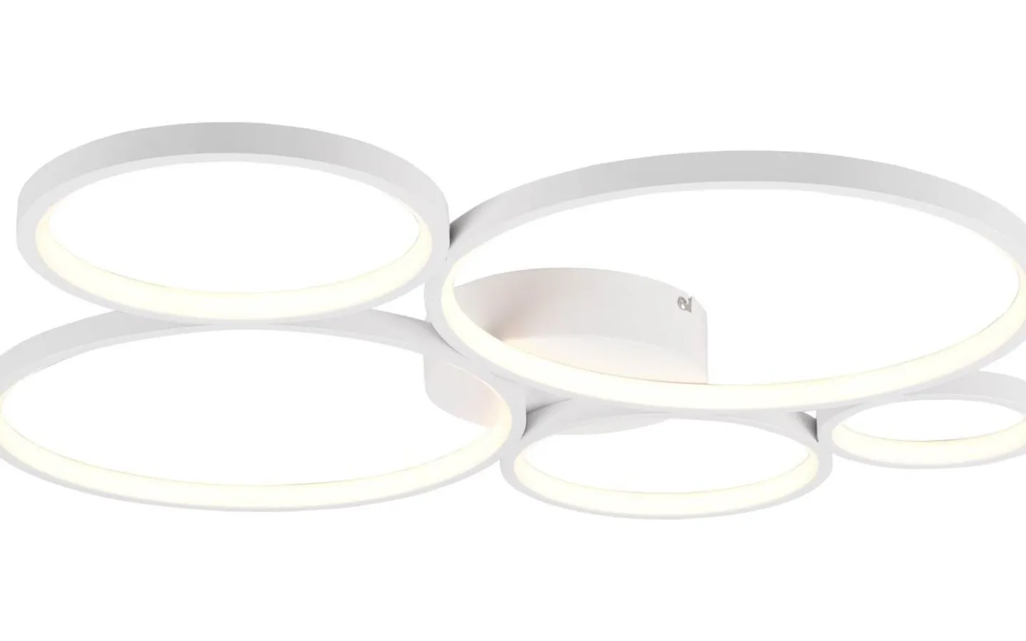 Plafonder < Trio Lighting Rondo Plafond LED 5-delad mattvit