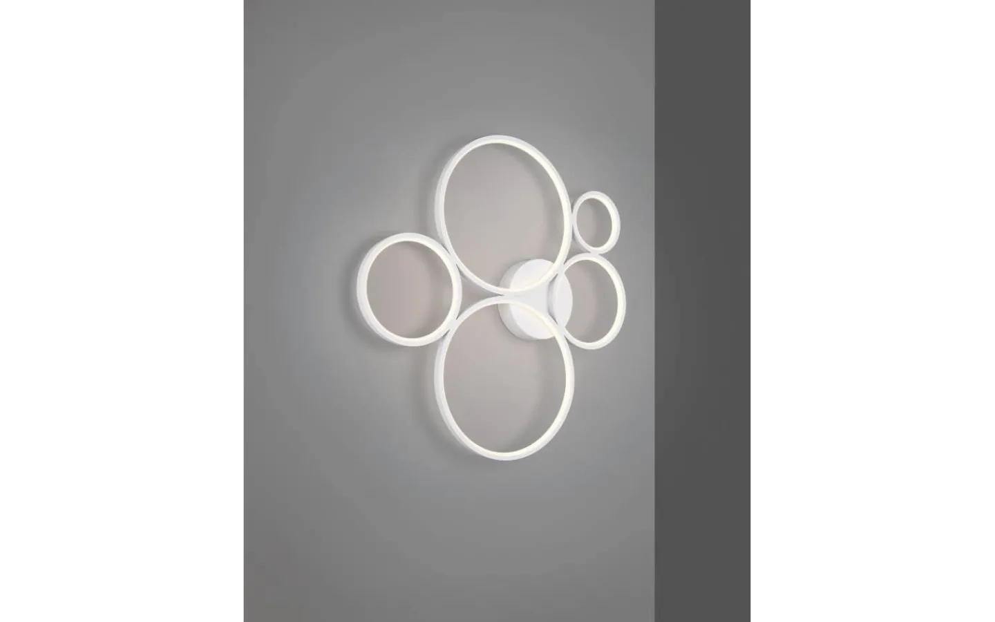 Plafonder < Trio Lighting Rondo Plafond LED 5-delad mattvit