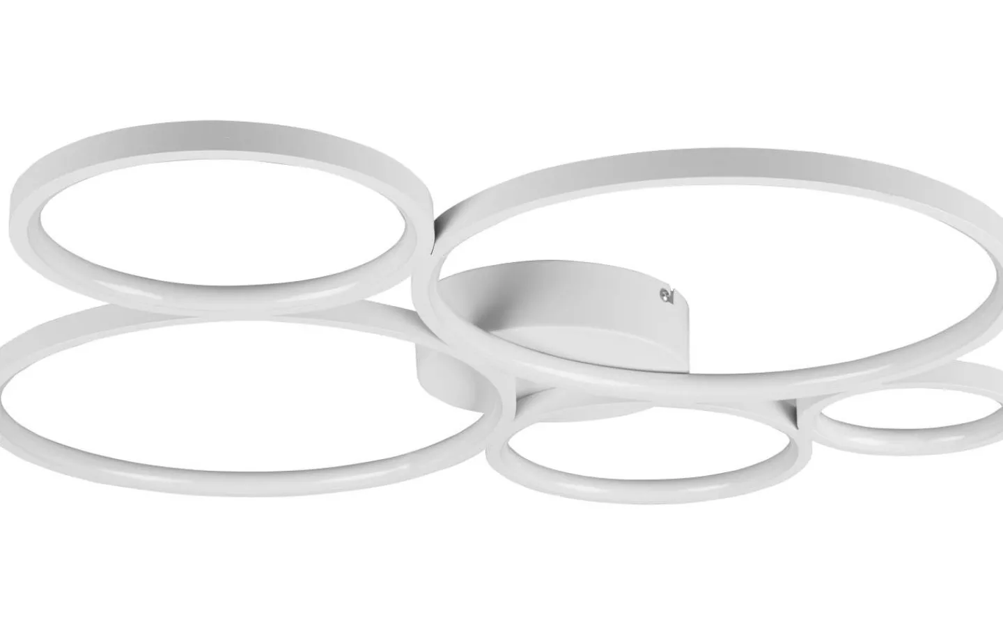 Plafonder < Trio Lighting Rondo Plafond LED 5-delad mattvit