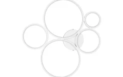 Plafonder < Trio Lighting Rondo Plafond LED 5-delad mattvit
