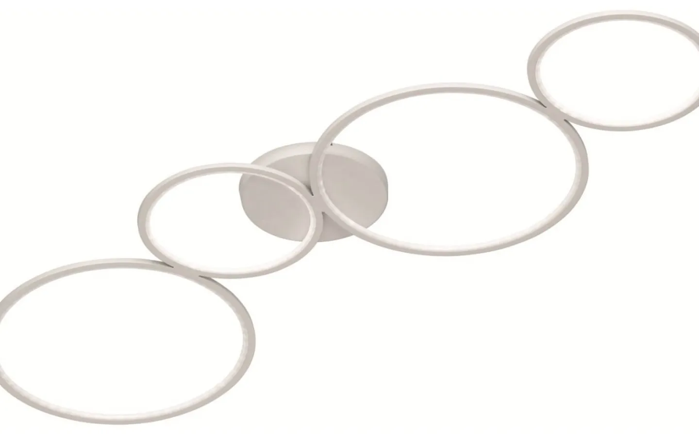 Plafonder < Trio Lighting Rondo Plafond LED 4-delad mattvit
