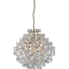 Kristallkronor-Markslojd Rosendal Kristallkrona Guld 53cm 6xE14
