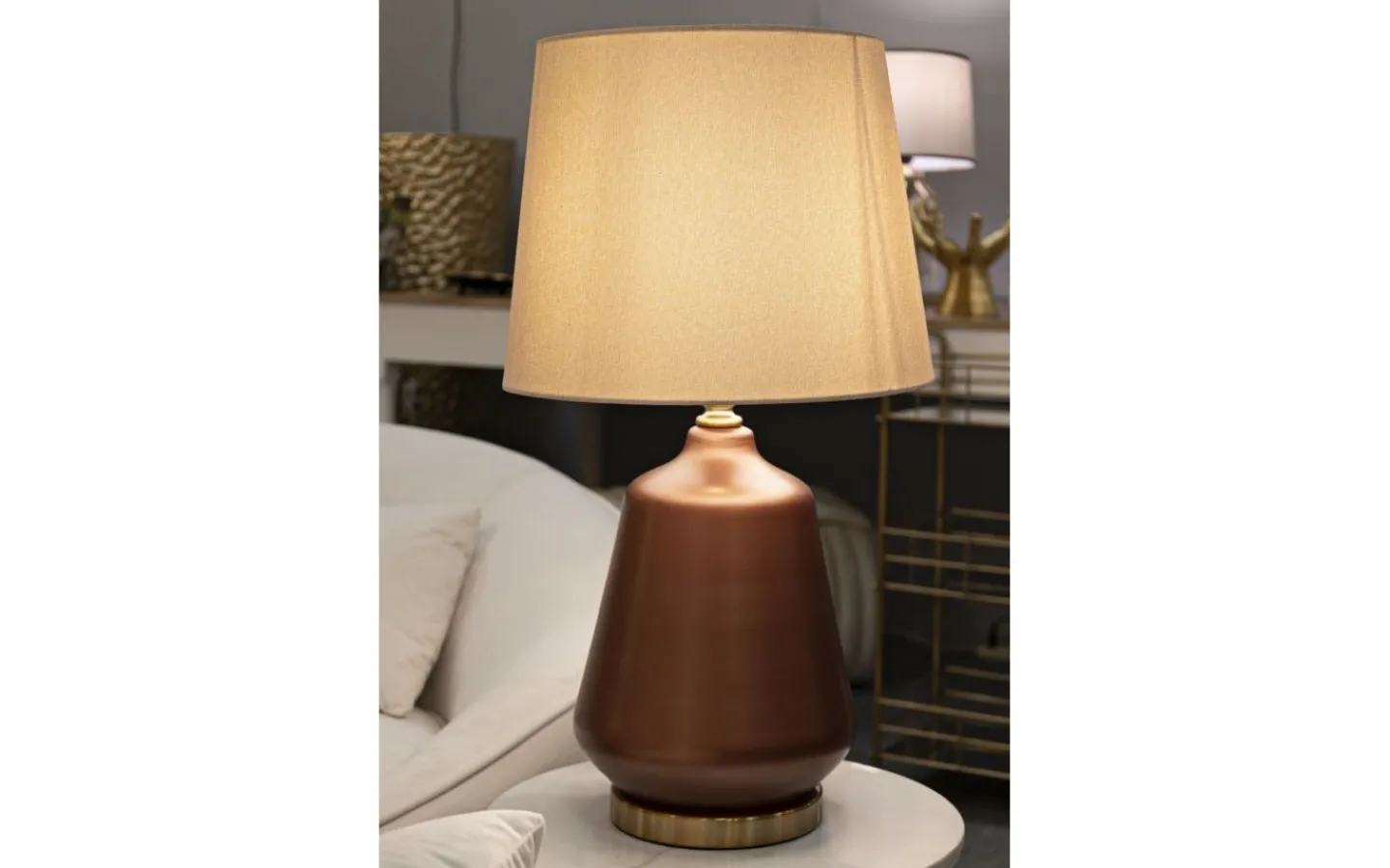 Bordslampor-Mauro Ferretti Rosenthal Bordslampa 65cm Brun