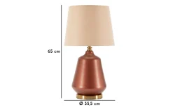 Bordslampor-Mauro Ferretti Rosenthal Bordslampa 65cm Brun