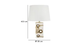 Bordslampor < Mauro Ferretti Rosso Bordslampa 43,5cm Vit/Guld