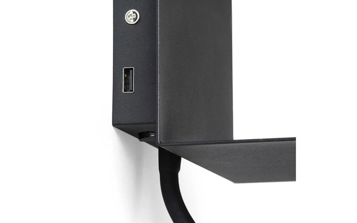 Sovrum|Läslampor < Rendl Rostam Vägglampa med USB 2x3W 3000K Svart