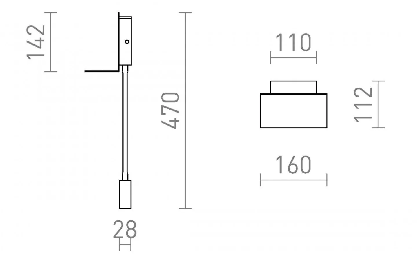 Sovrum|Läslampor < Rendl Rostam Vägglampa med USB 2x3W 3000K Svart