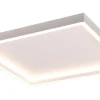 Plafonder-Reality Rotonda Plafond LED fyrkantig matt vit