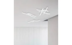 Plafonder-Reality Route Plafond LED 4-delad mattvit