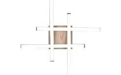 Plafonder < Reality Route Plafond LED 4-delad träimitation/mattsvart