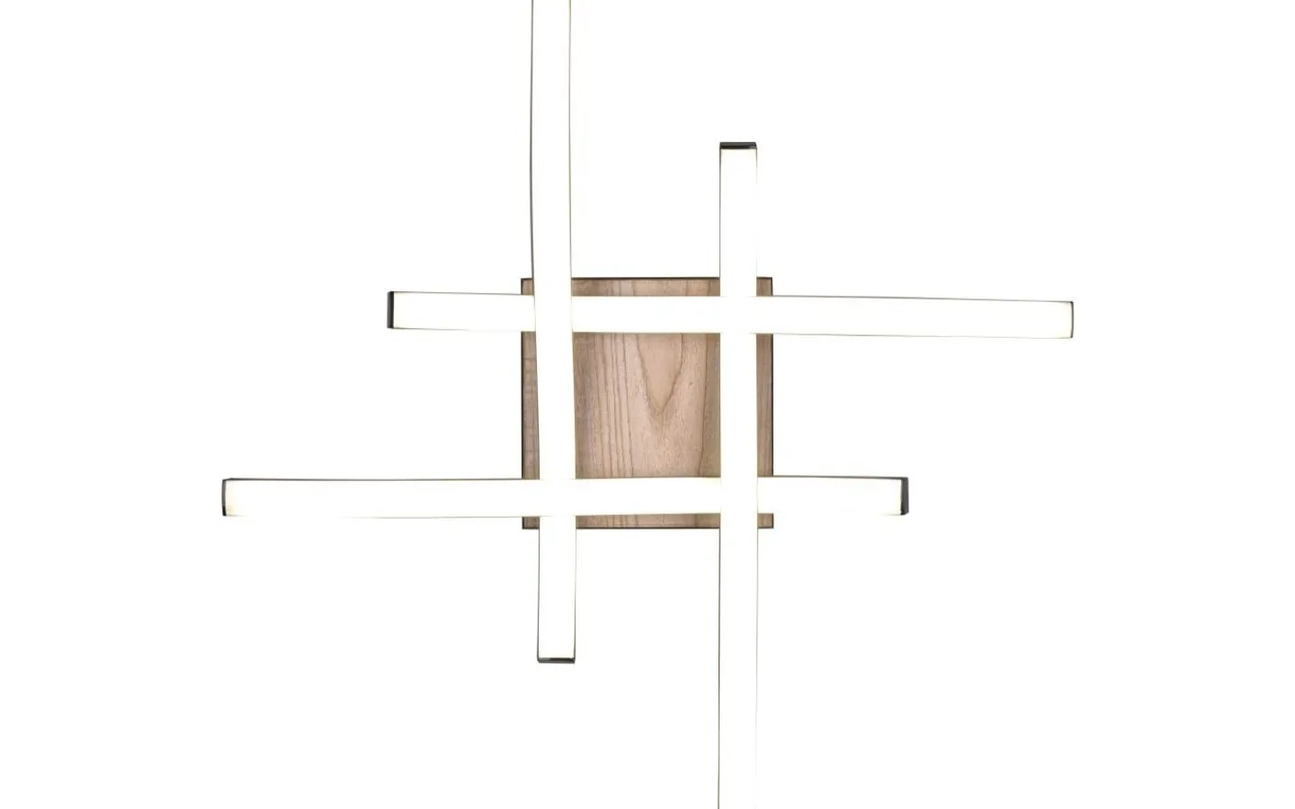 Plafonder < Reality Route Plafond LED 4-delad träimitation/mattsvart