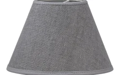 Enfärgade Runda Lampskärmar < PR Home Royal Lampskärm Ø16cm Lin Grå
