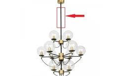 Reservglas Och Reservdelar < Hallbergs Rör till Perla Taklampa 70cm