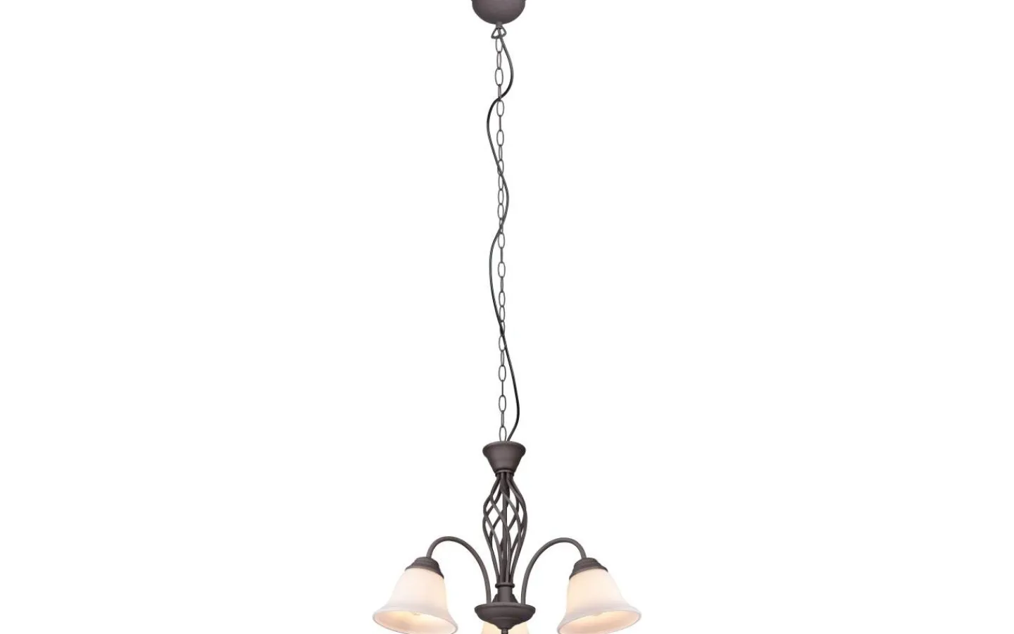 Stora Taklampor Ø50-69 Cm < Trio Lighting Rustica Takkrona 55cm 3-delad E27 rustik