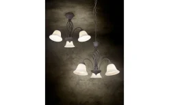 Stora Taklampor Ø50-69 Cm < Trio Lighting Rustica Takkrona 55cm 3-delad E27 rustik