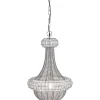 Hall & Trappa|Kristallampor-PR Home Saba Taklampa 42cm Silver