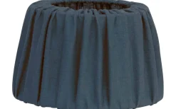 Enfärgade Runda Lampskärmar|Plisserade Lampskärmar < Hallbergs Sabina Lampskärm Ø44cm Denimblå