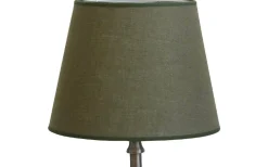 Enfärgade Runda Lampskärmar < Hallbergs Sabina Lampskärm Ø17cm Olivgrön