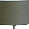 Ovala Lampskärmar-Hallbergs Sabina Oval Lampskärm 25cm Olivgrön