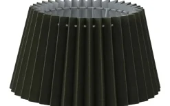 Plisserade Lampskärmar-Hallbergs Sabina Plisserad Lampskärm Ø32cm Olivgrön