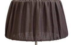 Plisserade Lampskärmar-Hallbergs Sabina Plisserad Lampskärm Ø44cm Choklad
